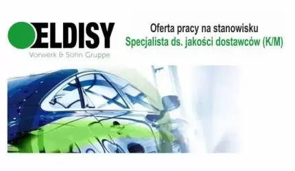 Praca dla Specjalisty ds. jakości dostawców (K/M)