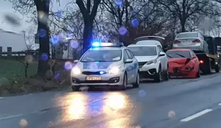 Wypadek na zjeździe Kostomłoty!