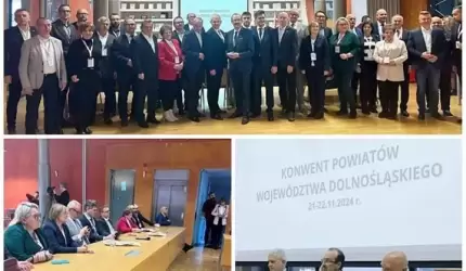 Wicestarosta Powiatu Średzkiego na Konwencie Powiatów Województwa Dolnośląskiego