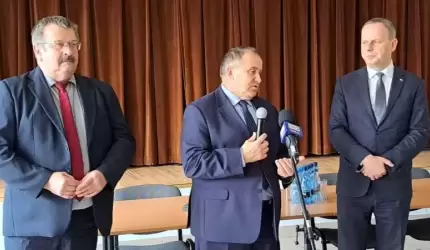 Dodatek do emerytury dla sołtysów - briefing prasowy w Miękini