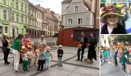 Przedszkolaki z Przedszkola nr 3 powitały jesień paradą jesiennych kapeluszy