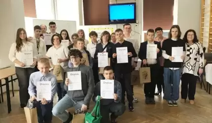 Udział średzkich uczniów w konkursie historycznym