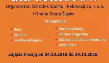 Październikowe zajęcia dla seniorów