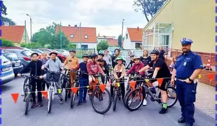 Uczniowie średzkiej "trójki" zdawali egzaminy na kartę rowerową