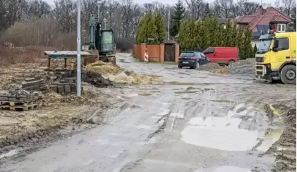 W Wilkszynie trwa przebudowa sięgacza ulicy Marszowickiej i Dębowej