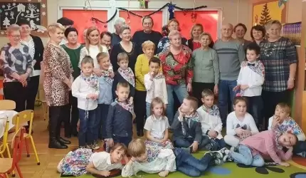 Wspólne kolędowanie w przedszkolu "Pod topolą"