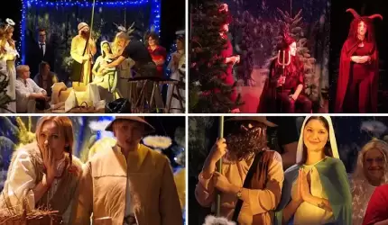 Nauczyciele zaprezentowali Jasełka. Przyświecał im szczytny cel [wideo i zdjęcia]