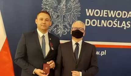 Wójt Gminy Udanin odznaczony Srebrnym Krzyżem Zasługi