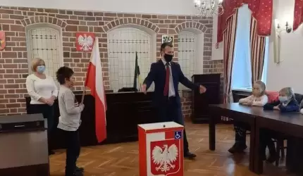 Uczniowie z wizytą w Urzędzie Miejskim