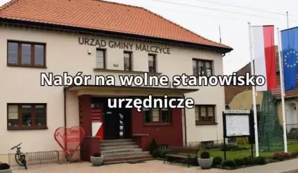 Nabór na wolne stanowisko urzędnicze w Urzędzie Gminy Malczyce