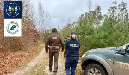 Wspólne działania funkcjonariuszy Policji oraz Straży Leśnej w ramach akcji „Choinka”
