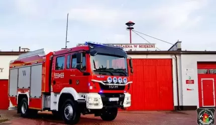 Kolejna interwencja straży pożarnej w Miękini. Paliła się odzież