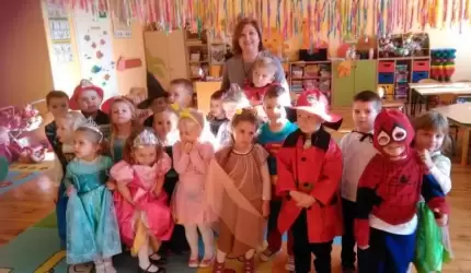 Przedszkolaki z Ciechowa i ich zabawa andrzejkowa