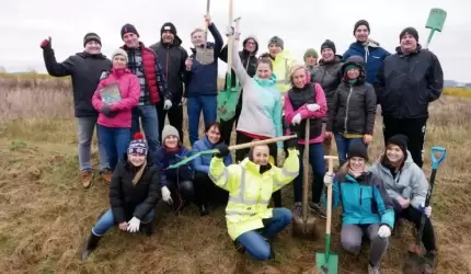 Powiatowa jesienna akcja sadzenia drzew zakończona