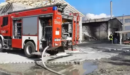 Pożar w Ciechowie. Wciąż trwa akcja gaśnicza