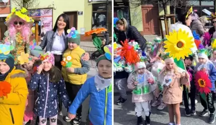 Przedszkolaki przywitały wiosnę w średzkim rynku