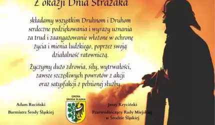 Życzenia z okazji Dnia Strażaka