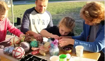 Na trzecich urodzinach fundacji z Gałowa