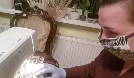 Mieszkańcy Ujazdu Dolnego szyją maseczki!