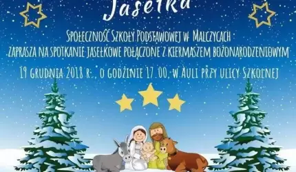 Jasełka i kiermasz świąteczny w szkole w Malczycach