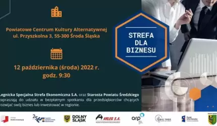 Zapraszamy przedsiębiorców do udziału w spotkaniu "Strefa dla biznesu"