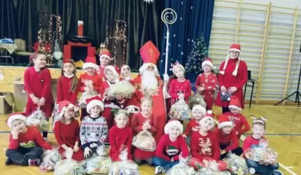Szkołę w Udaninie również odwiedził św. Mikołaj