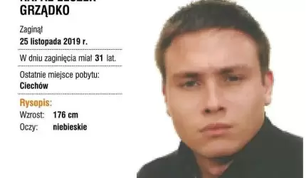 Zaginął Rafał Grządko. Może potrzebować pilnej pomocy!