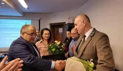 Podziękowania dla Nadleśniczego Waldemara Zaremby