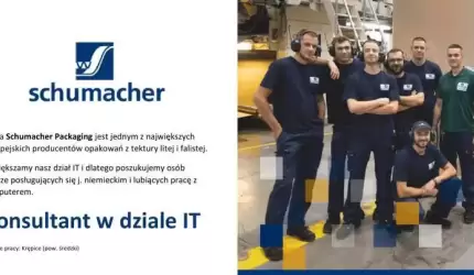 Konsultant w dziale IT - praca w Schumacher Packaging