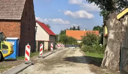 Trwa remont ulic Akacjowej i Kościelnej w Gałowie
