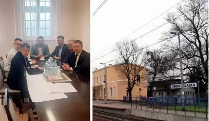 Spotkanie ws. udostępnienia podróżnym poczekalni na średzkiej stacji PKP