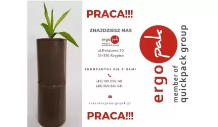 Praca dla operatora produkcji, elektromechanika i mechanika