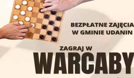 Zapraszamy mieszkańców Gminy Udanin na bezpłatne zajęcia z warcabów