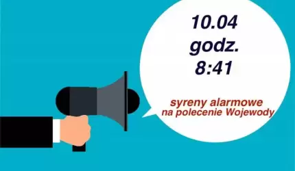 Na polecenie wojewody jutro rano zostaną włączone syreny alarmowe