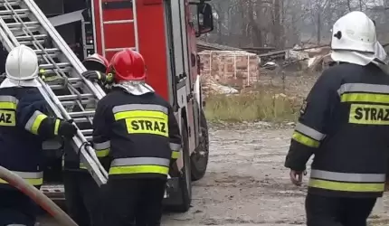 Pożar w Prężycach. Jedna osoba poszkodowana