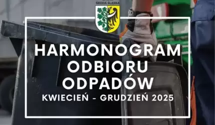 Harmonogram odbioru odpadów w gminie Środa Śląska