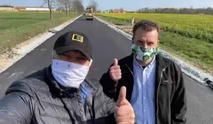 Największa inwestycja drogowa powiatu trwa w najlepsze