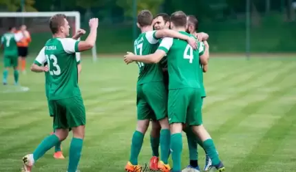 Pięć goli i czyste konto. Kolejne zwycięstwo Polonii Środa Śląska [zdjęcia]