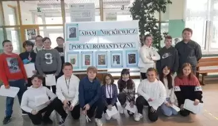 Adam Mickiewicz - poeta romantyczny, patron szkoły w Udaninie