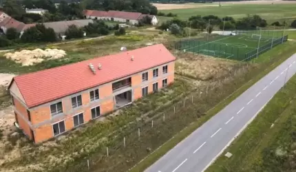 Gmina Miękinia: Postępy prac przy budowie Centrum Integracji i Innowacji w Kadłubie