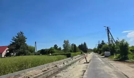 Trwa przebudowa drogi Lutynia-Zakrzyce-Gałów