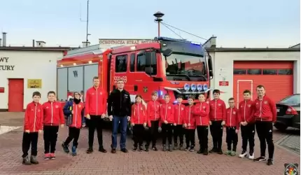 Pierwsze spotkanie młodych adeptów pożarnictwa z Miękini