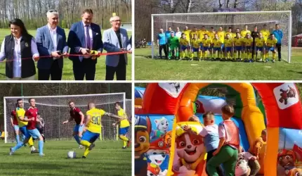 Boisko w Różanej oficjalnie otwarte