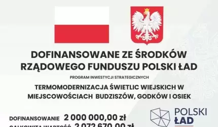 Termomodernizacja świetlic wiejskich w miejscowościach Budziszów, Godków i Osiek