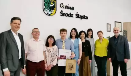 Takie osiągnięcia zasługują na uznanie! Szymon Bartoch gościem burmistrz Elżbiety Czarnoty