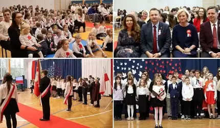 Apel z okazji Narodowego Święta Niepodległości w szkole w Udaninie