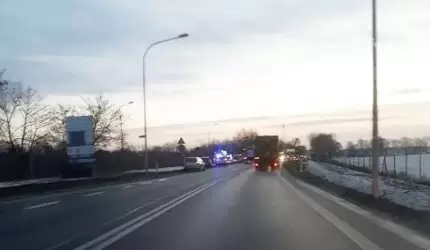 Wypadek pomiędzy Środą Śląską, a Komornikami