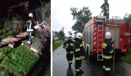Silne wiatry na naszym terenie. Strażacy interweniowali już kilkadziesiąt razy!