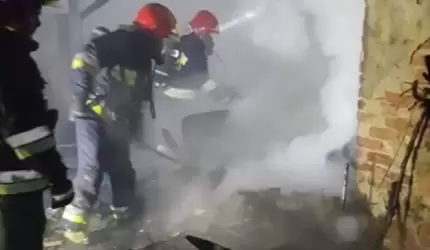 W Chomiąży spaliło się pomieszczenie gospodarcze