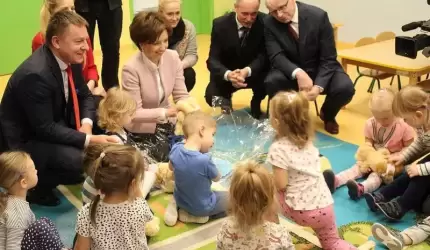 Minister rodziny z wizytą w średzkim żłobku